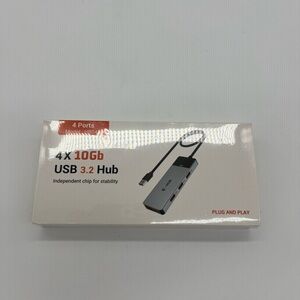 4 X 10GB USB 3.2 Hub 4 Ports HB045 Plug & Play